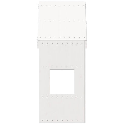 vidaXL Kids'Bed Roof White 55x84x132 cm Solid Wood Pine