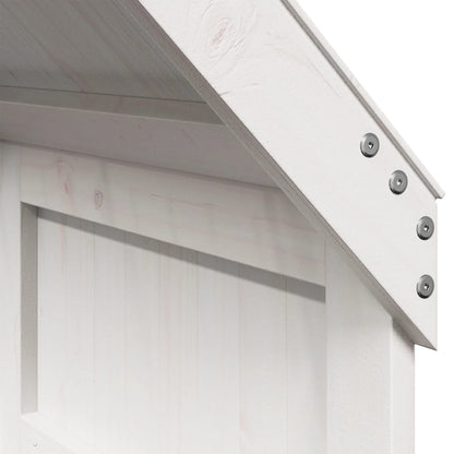 vidaXL Kids' Bed Roof White 55x84x132 cm Solid Wood Pine