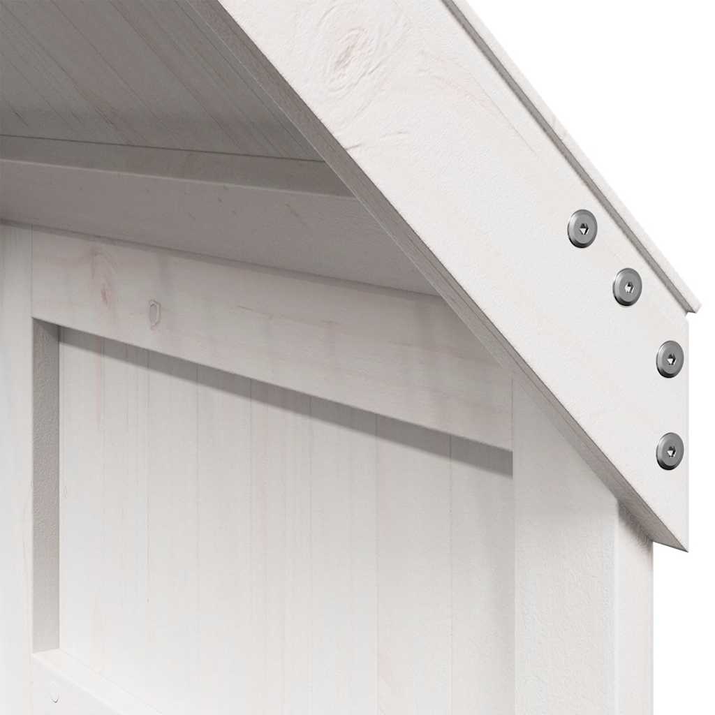 vidaXL Kids'Bed Roof White 55x84x132 cm Solid Wood Pine