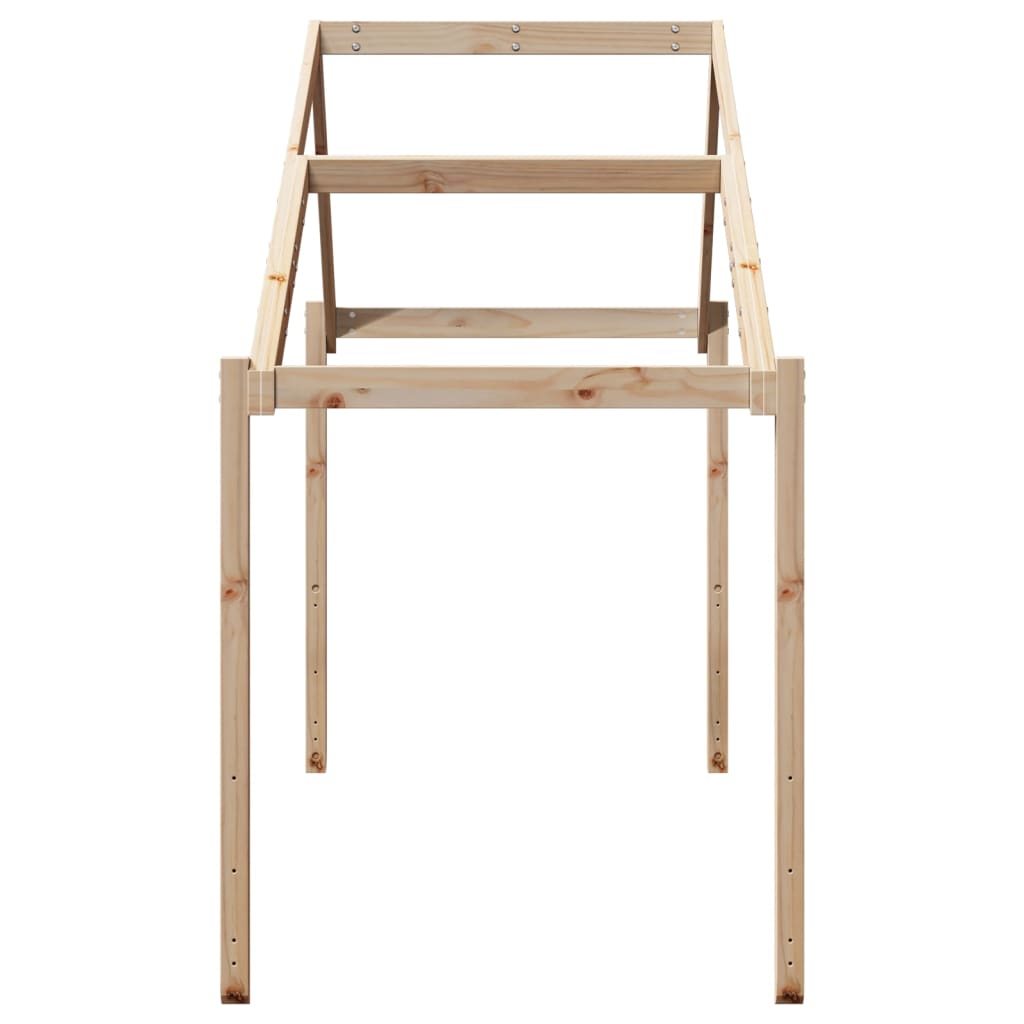 vidaXL Kids' Bed Roof 213x95.5x144.5 cm Solid Wood Pine