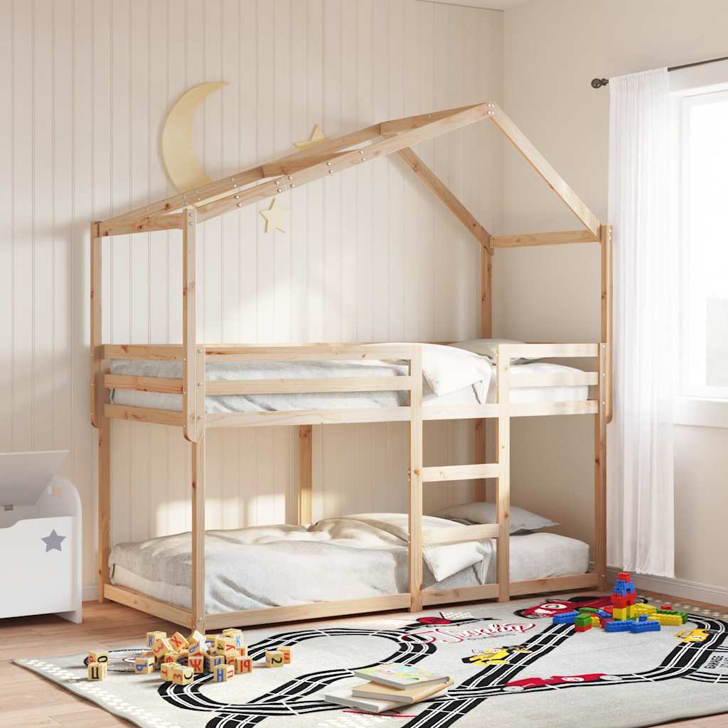 vidaXL Kids'Bed Roof 213x95,5x144,5 cm Solid Wood Pine