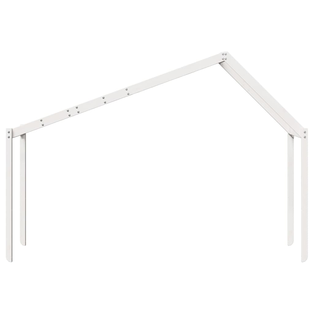 vidaXL Kids' Bed Roof White 213x95.5x144.5 cm Solid Wood Pine