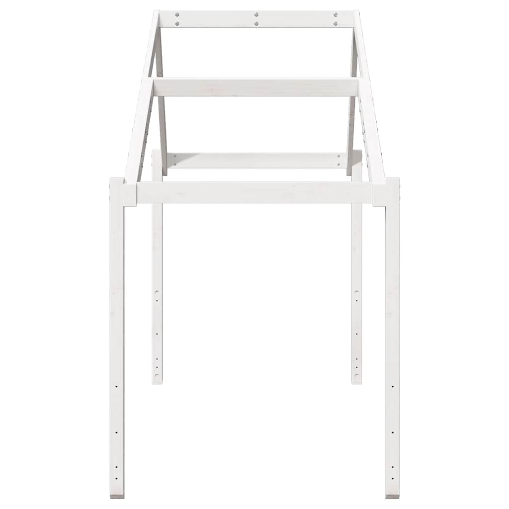 vidaXL Kids'Bed Roof White 213x95,5x144,5 cm Solid Wood Pine