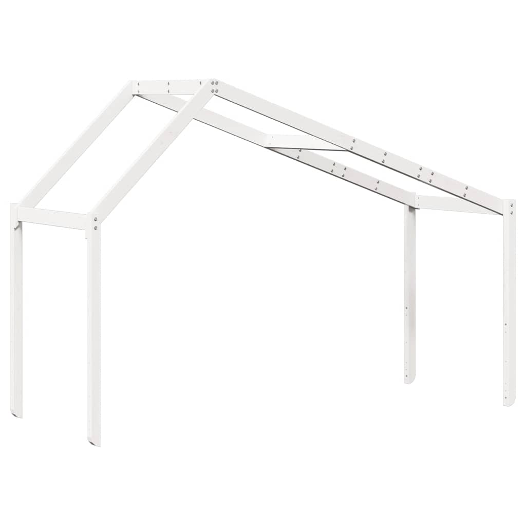 vidaXL Kids'Bed Roof White 213x95,5x144,5 cm Solid Wood Pine