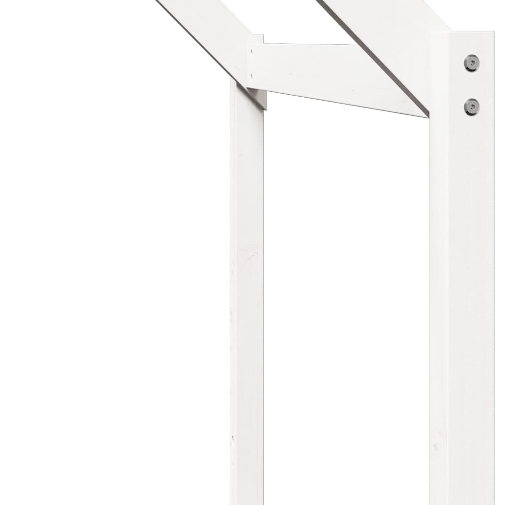 vidaXL Kids' Bed Roof White 213x95.5x144.5 cm Solid Wood Pine