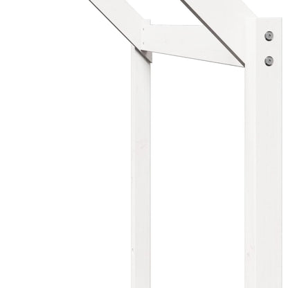 vidaXL Kids' Bed Roof White 213x95.5x144.5 cm Solid Wood Pine