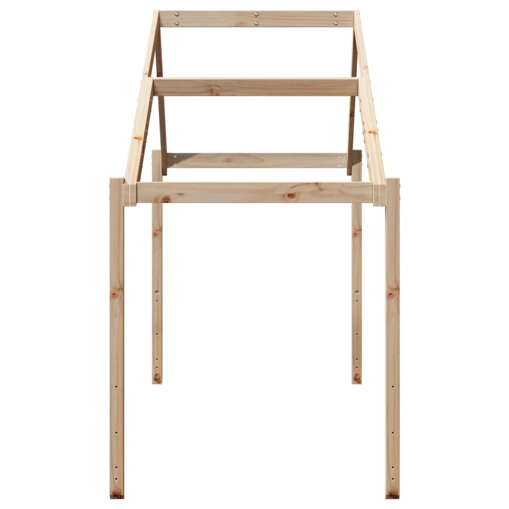 vidaXL Kids' Bed Roof 213x85.5x144.5 cm Solid Wood Pine