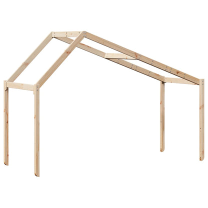 vidaXL Kids' Bed Roof 213x85.5x144.5 cm Solid Wood Pine