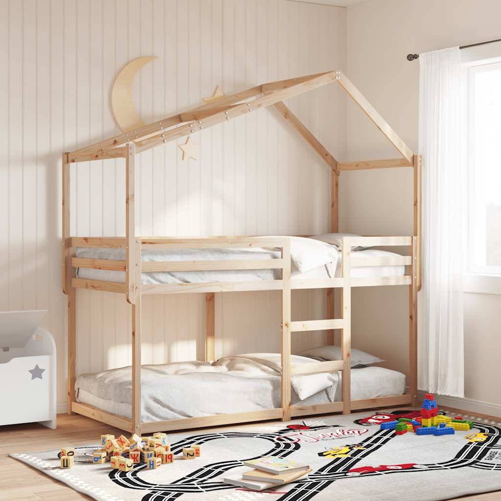 vidaXL Kids'Bed Roof 213x85,5x144,5 cm Solid Wood Pine
