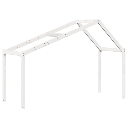 vidaXL Kids' Bed Roof White 213x85.5x144.5 cm Solid Wood Pine