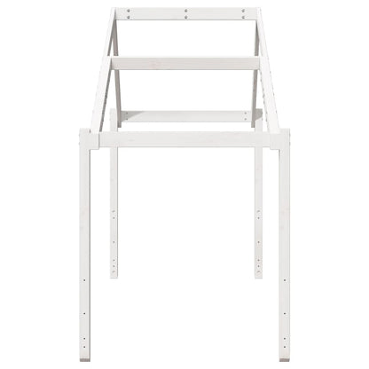 vidaXL Kids' Bed Roof White 213x85.5x144.5 cm Solid Wood Pine