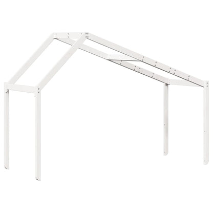 vidaXL Kids' Bed Roof White 213x85.5x144.5 cm Solid Wood Pine