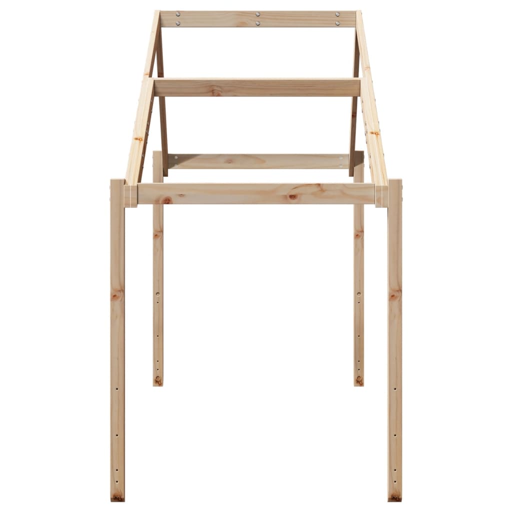 vidaXL Kids' Bed Roof 203x95.5x142 cm Solid Wood Pine
