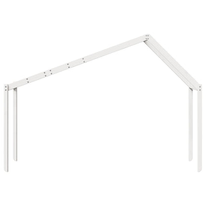 vidaXL Kids' Bed Roof White 203x95.5x142 cm Solid Wood Pine