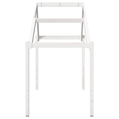 vidaXL Kids' Bed Roof White 203x95.5x142 cm Solid Wood Pine