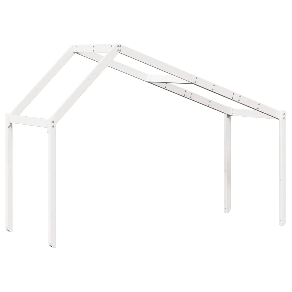 vidaXL Kids' Bed Roof White 203x95.5x142 cm Solid Wood Pine