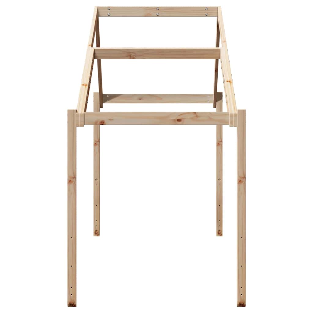 vidaXL Kids' Bed Roof 203x80.5x142 cm Solid Wood Pine