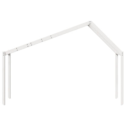 vidaXL Kids' Bed Roof White 203x80.5x142 cm Solid Wood Pine