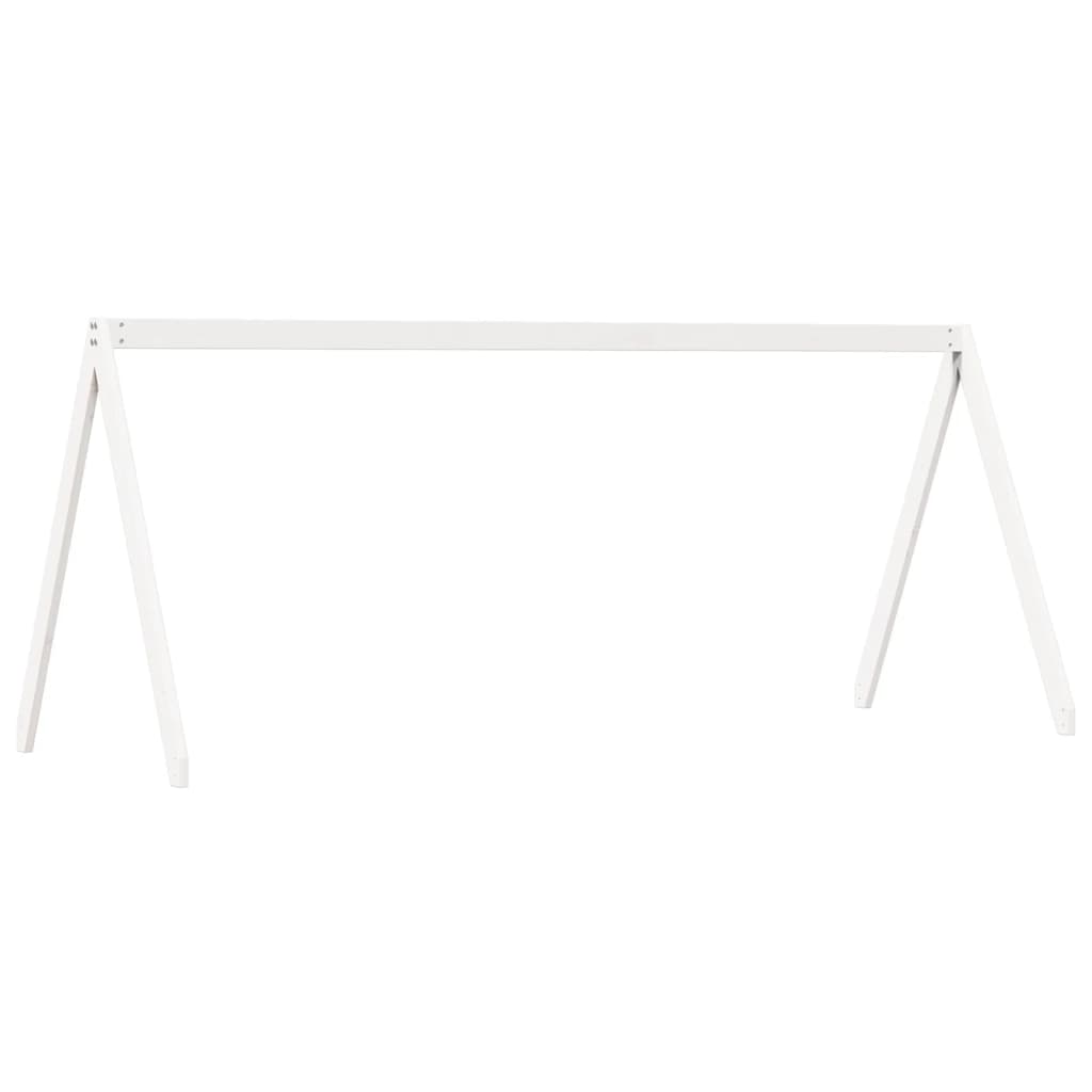 vidaXL Kids' Bed Roof White 209x95.5x88 cm Solid Wood Pine