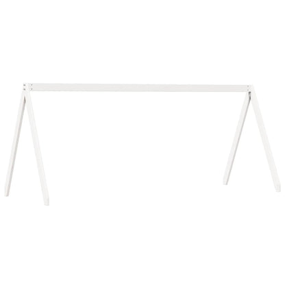 vidaXL Kids' Bed Roof White 209x95.5x88 cm Solid Wood Pine