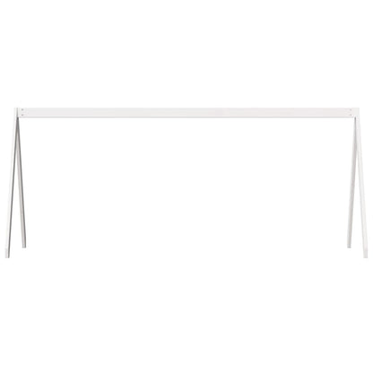 vidaXL Kids' Bed Roof White 209x95.5x88 cm Solid Wood Pine