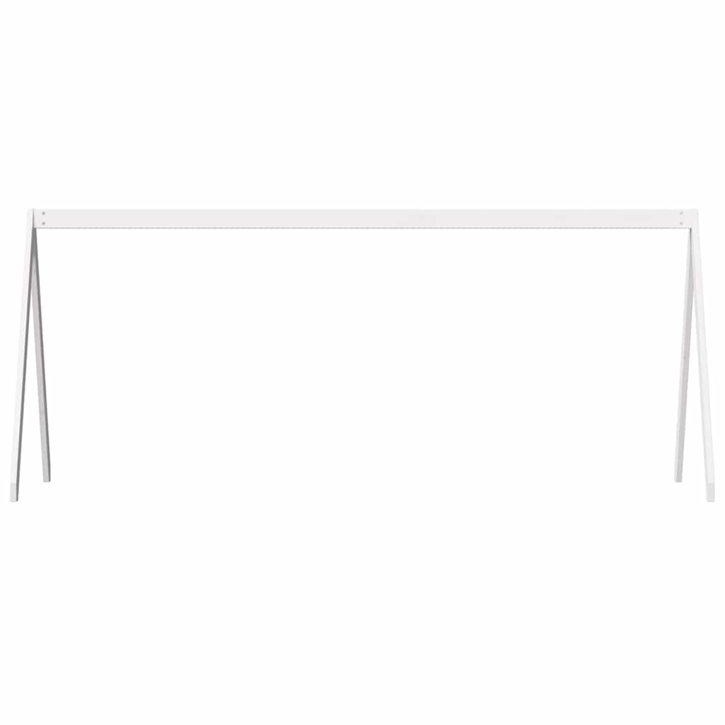 vidaXL Kids'Bed Roof White 209x95,5x88 cm Solid Wood Pine