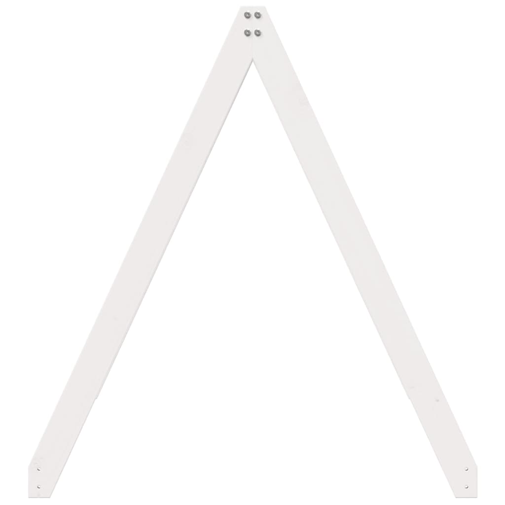 vidaXL Kids' Bed Roof White 209x95.5x88 cm Solid Wood Pine