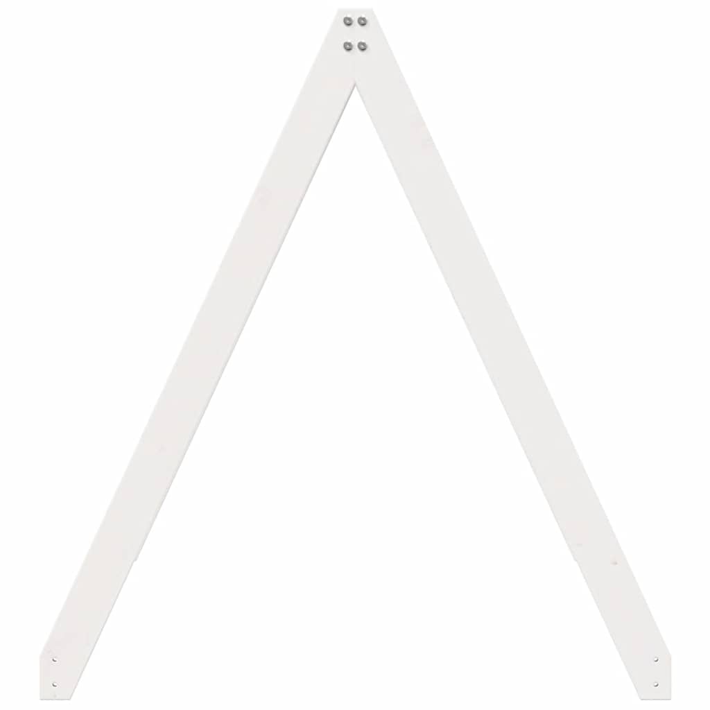 vidaXL Kids'Bed Roof White 209x95,5x88 cm Solid Wood Pine