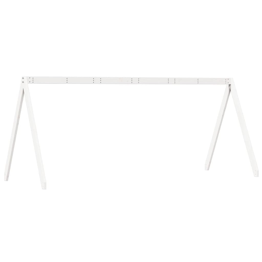 vidaXL Kids' Bed Roof White 209x95.5x88 cm Solid Wood Pine