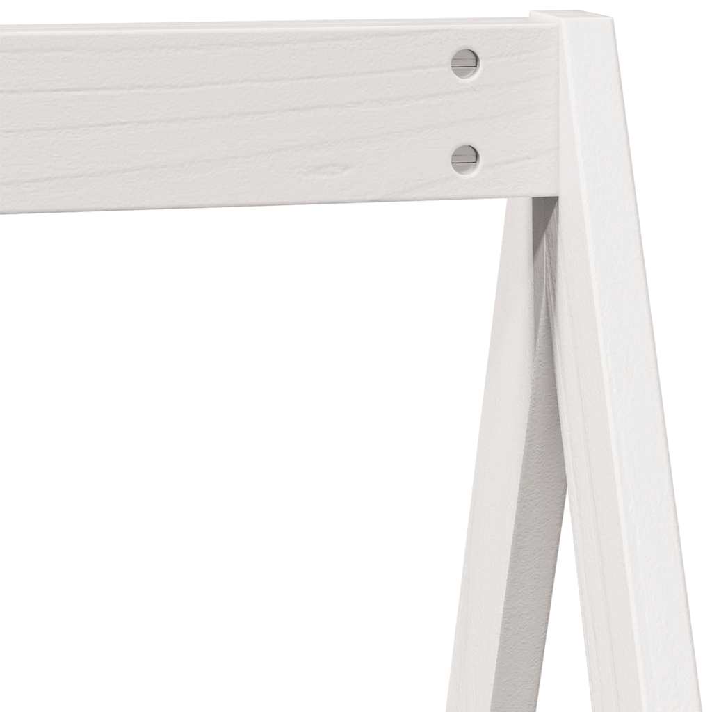 vidaXL Kids'Bed Roof White 209x95,5x88 cm Solid Wood Pine