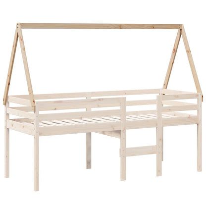 vidaXL Kids'Bed Roof 209x85,5x88 cm Solid Wood Pine