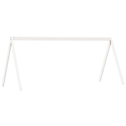 vidaXL Kids'Bed Roof White 209x85,5x88 cm Solid Wood Pine