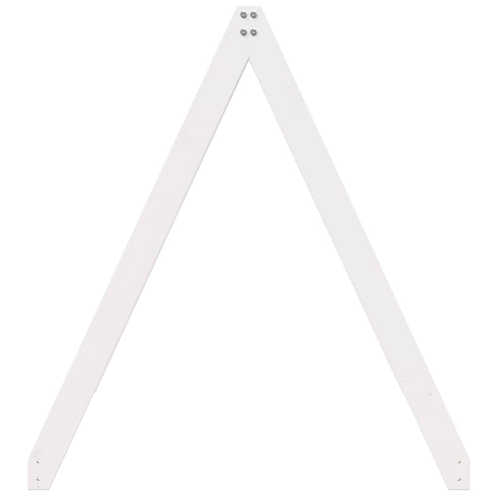 vidaXL Kids' Bed Roof White 209x85.5x88 cm Solid Wood Pine