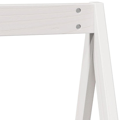 vidaXL Kids'Bed Roof White 209x85,5x88 cm Solid Wood Pine