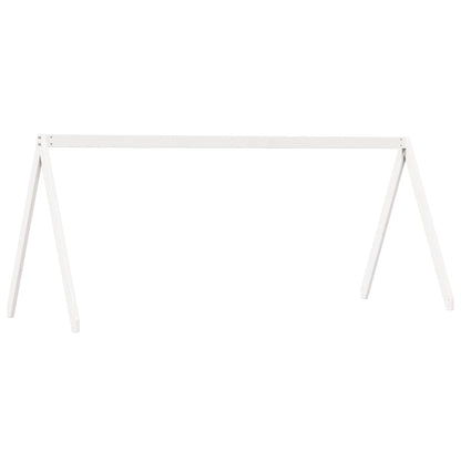 vidaXL Kids' Bed Roof White 199x95.5x88 cm Solid Wood Pine