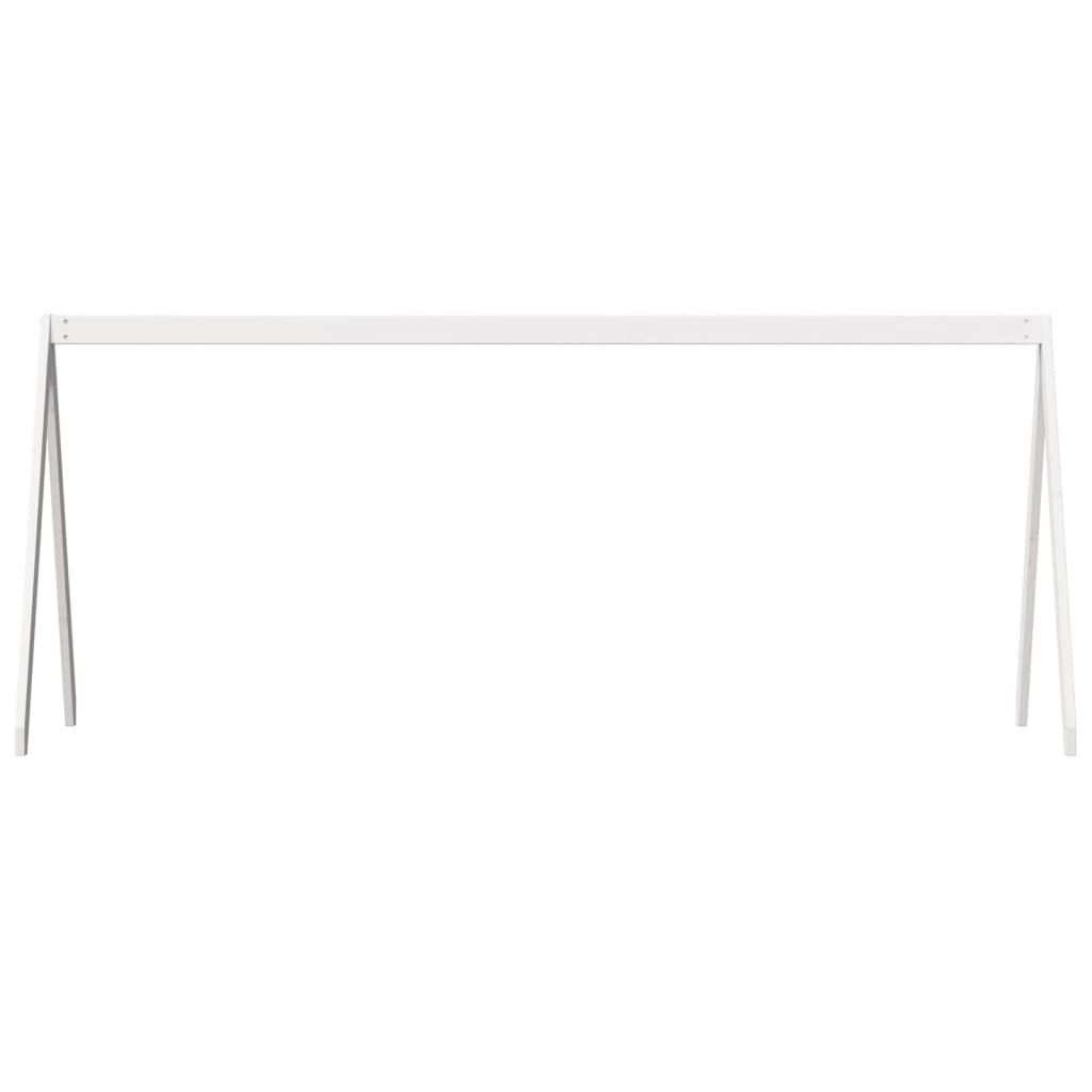 vidaXL Kids' Bed Roof White 199x95.5x88 cm Solid Wood Pine