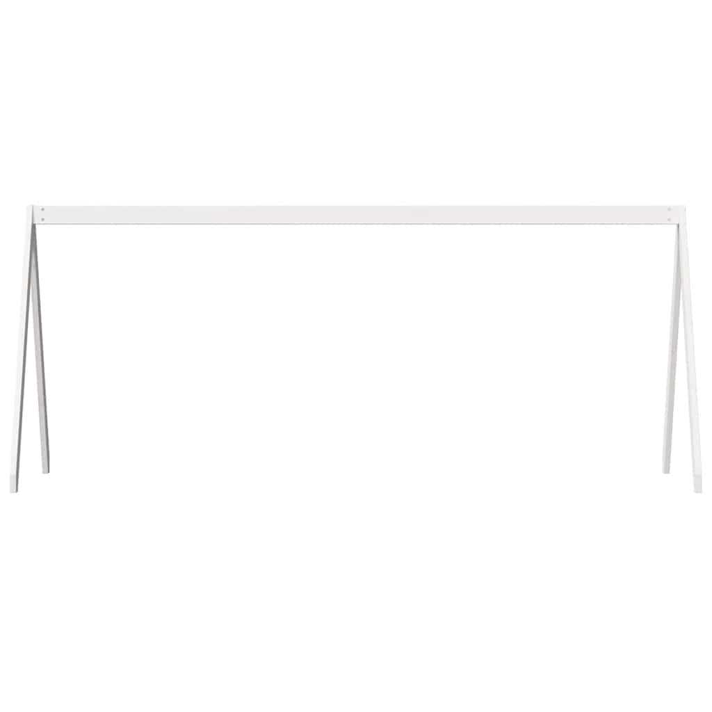 vidaXL Kids'Bed Roof White 199x95,5x88 cm Solid Wood Pine