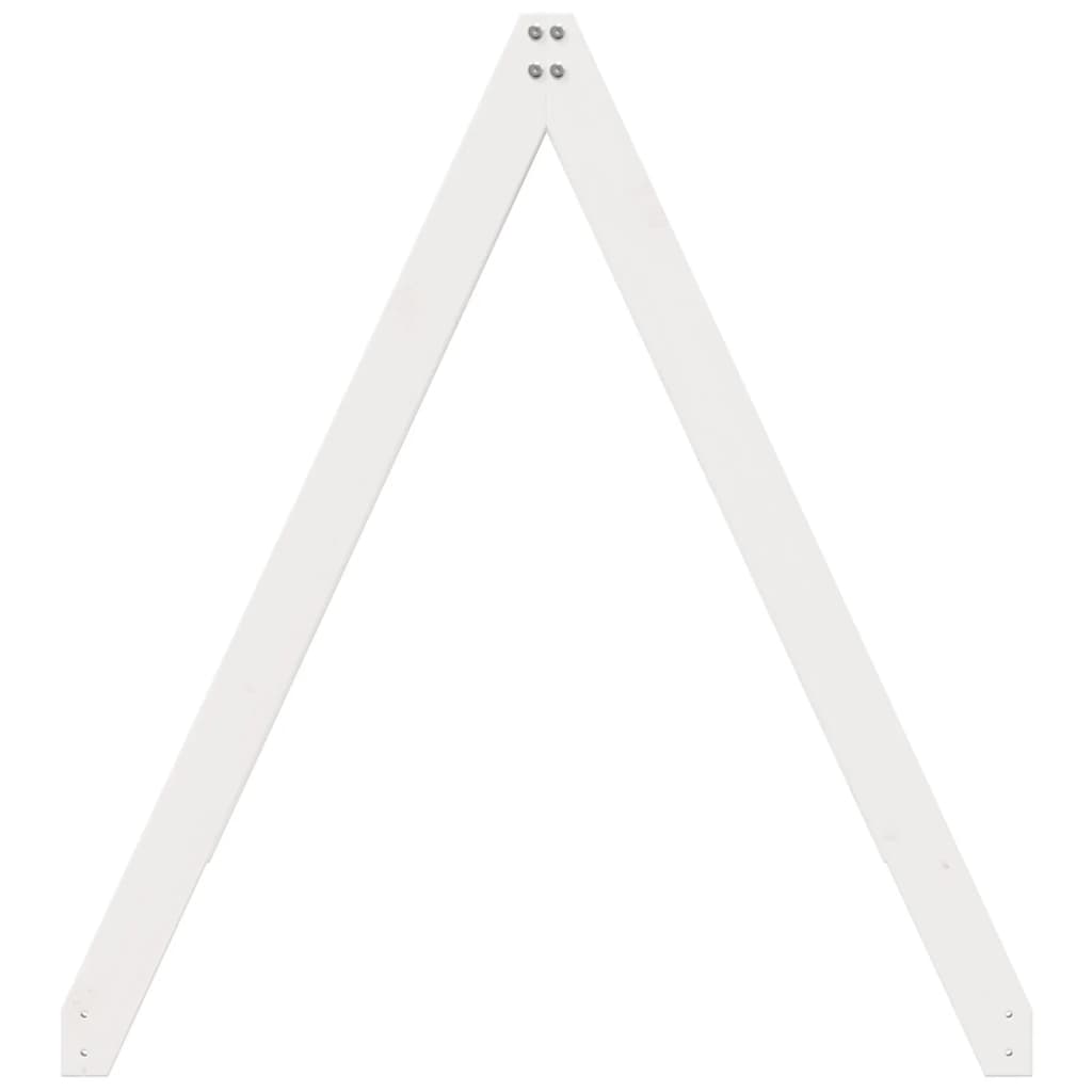 vidaXL Kids' Bed Roof White 199x95.5x88 cm Solid Wood Pine