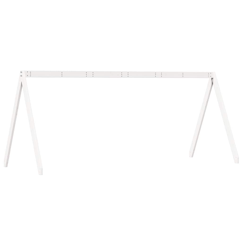 vidaXL Kids'Bed Roof White 199x95,5x88 cm Solid Wood Pine