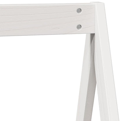 vidaXL Kids'Bed Roof White 199x95,5x88 cm Solid Wood Pine