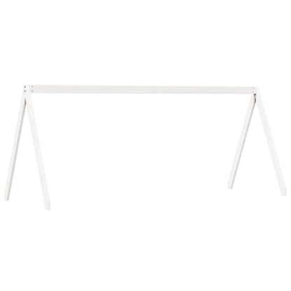 vidaXL Kids'Bed Roof White 199x80,5x88 cm Solid Wood Pine