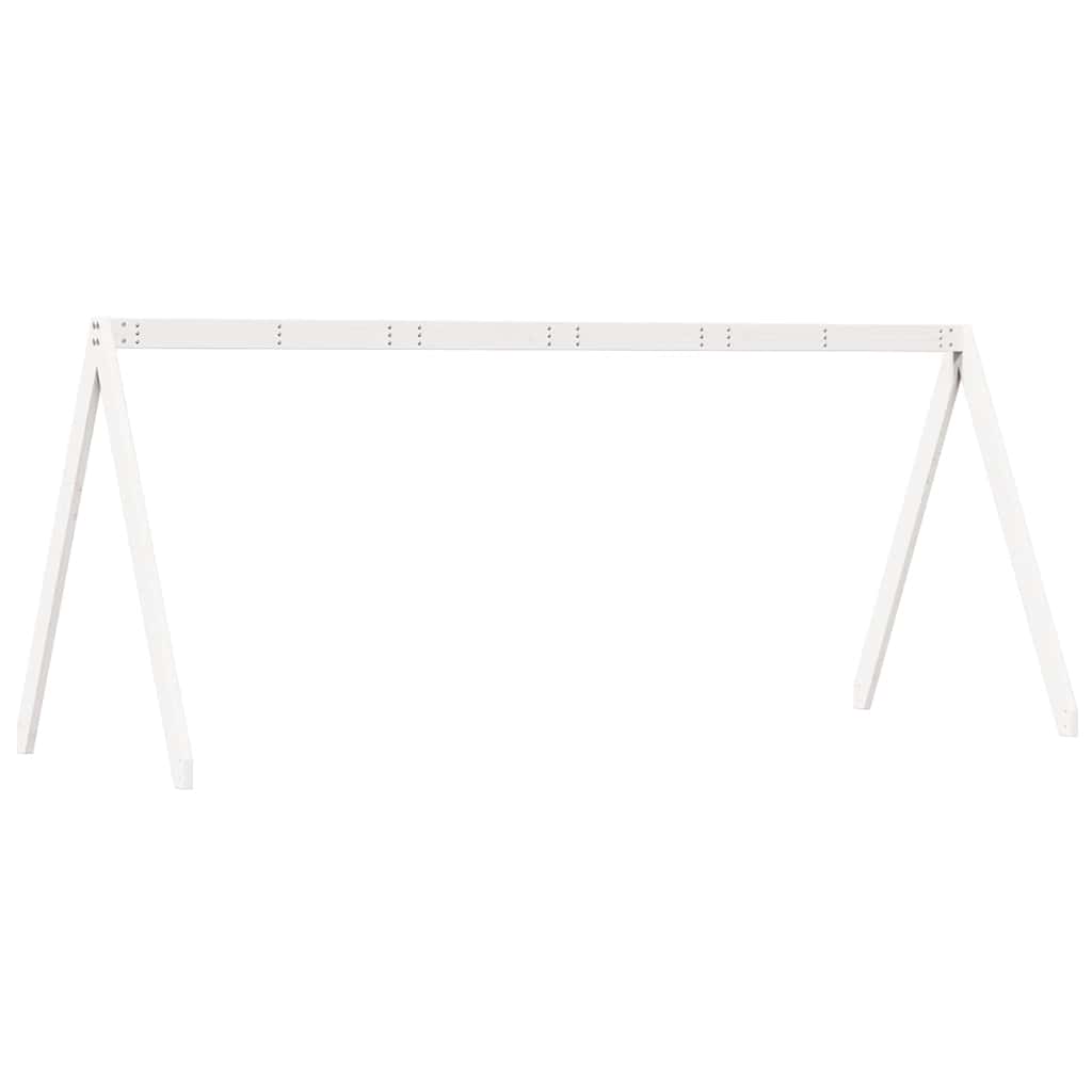 vidaXL Kids'Bed Roof White 199x80,5x88 cm Solid Wood Pine