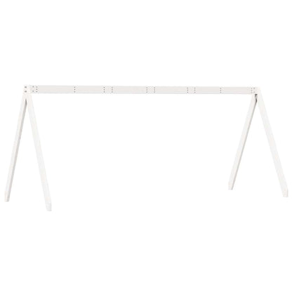 vidaXL Kids'Bed Roof White 199x80,5x88 cm Solid Wood Pine