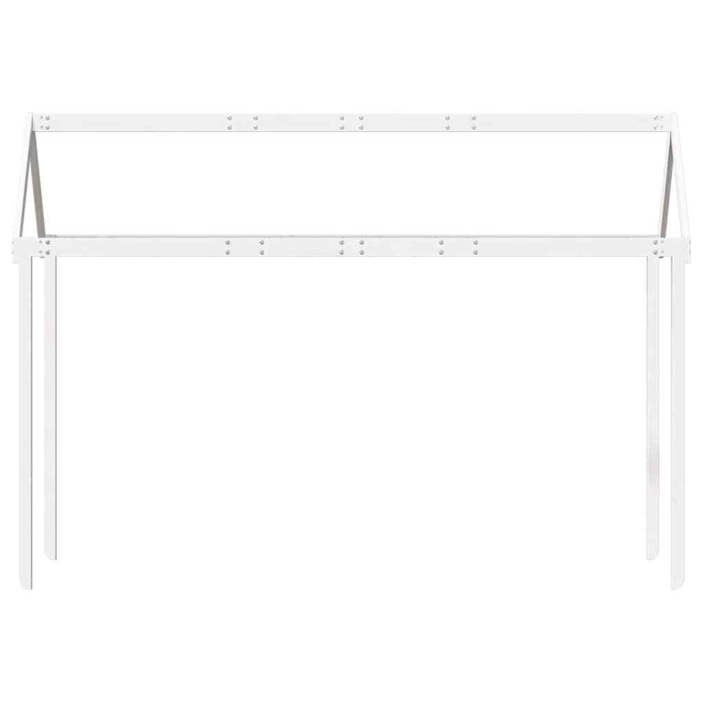 vidaXL Kids' Bed Roof White 217x95.5x159 cm Solid Wood Pine