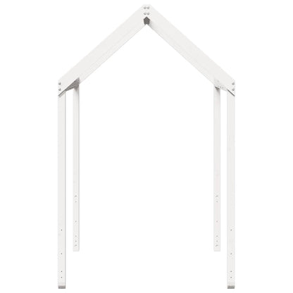 vidaXL Kids' Bed Roof White 217x95.5x159 cm Solid Wood Pine