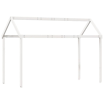 vidaXL Kids' Bed Roof White 217x95.5x159 cm Solid Wood Pine