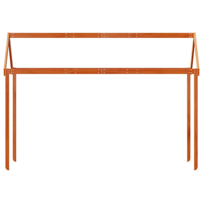 vidaXL Kids' Bed Roof Wax Brown 217x95.5x159 cm Solid Wood Pine