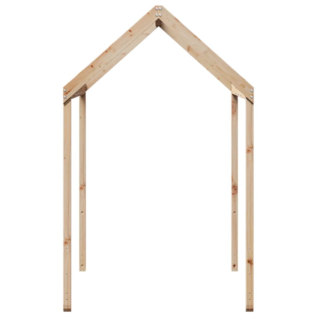 vidaXL Kids' Bed Roof 217x85.5x154 cm Solid Wood Pine