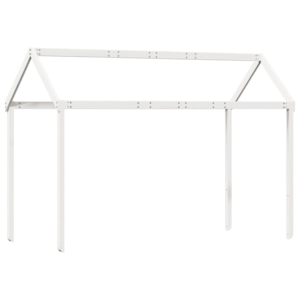 vidaXL Kids' Bed Roof White 217x85.5x154 cm Solid Wood Pine
