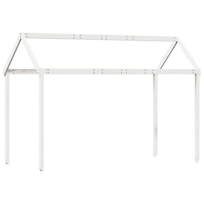 vidaXL Kids' Bed Roof White 217x85.5x154 cm Solid Wood Pine